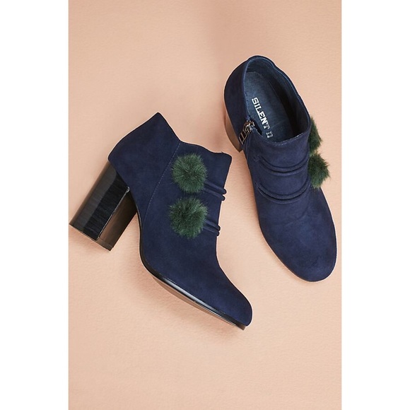 Anthropologie Shoes - NWT ANTHROPOLOGIE Blue Silent D West Booties 37